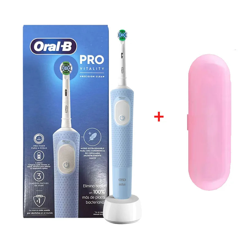 Original Oral B Electric Toothbrush D103 3D Action Daily Clean Teeth 3 Modes Visible Pressure Sensor Gum Cares Waterproof Rechargeable