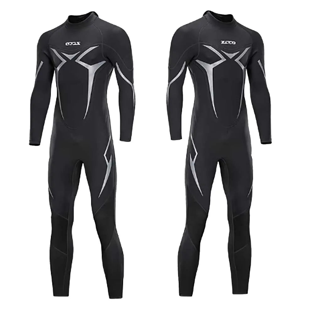 3MM Neoprene Professional Wetsuits S-4XL Extra Plus Size Full Body Scuba Diving Suit Men Snorkeling Surfing Swimming Long Sleeve Keep Warm Water Wetsuits Water Sports Apparel Supplies