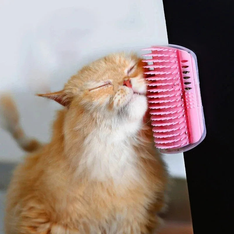 Cats Brush Corner Cat/Dog Massage Self Groomer Comb Rubs The Face with A Tickling Product  New Pet Rubbing Toys