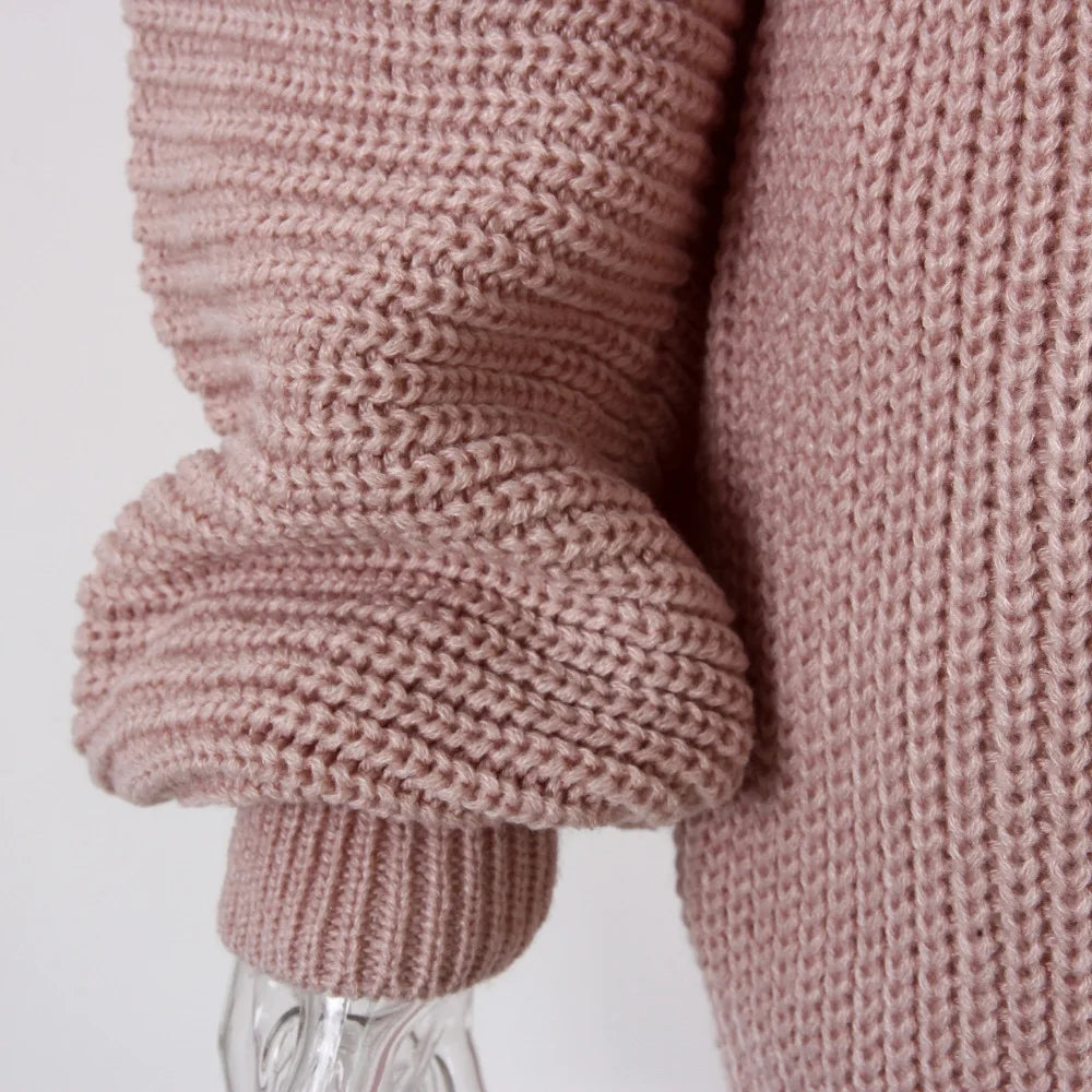 NEW Arrivals UK Size 6 Colors Autumn Winter Women Knitted Dresses Fashion Leisure Warm Sweater Ladies Dress Off The Shoulder Lantern Sleeves Mini Dress