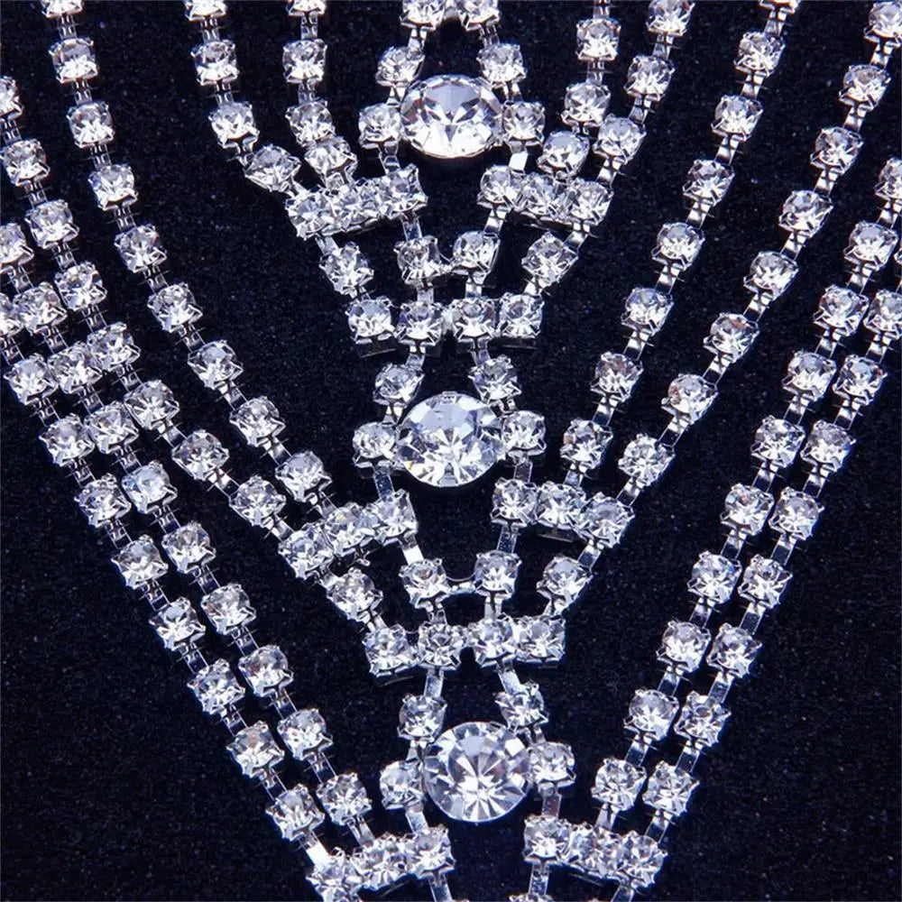 Greek Angel  Eye Thong Crystal Waist Belly Chain Body Jewelry for Women Sexy Rhinestone Briefs Panty Beach Bikini Festival Outfit