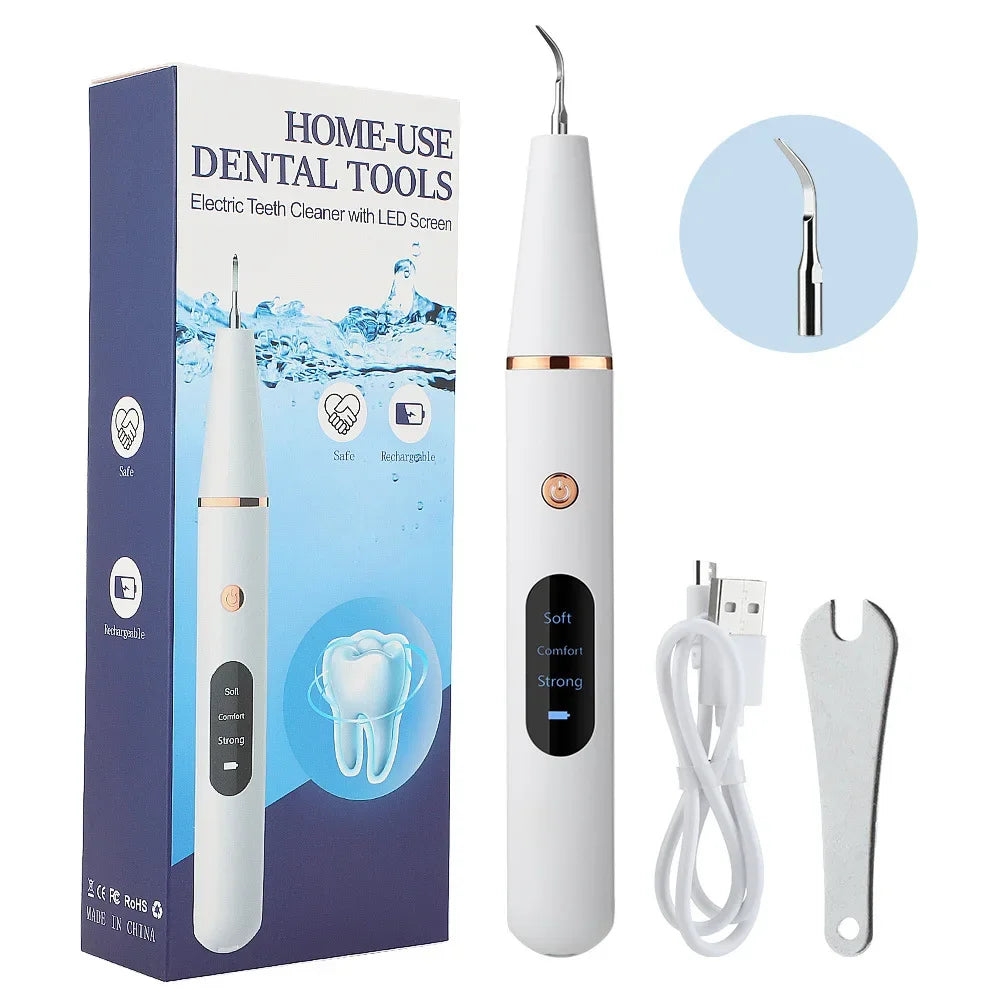 Ultrasonic Pet Dental Calculus Remover Teeth Plaque Scaler Tartar Eliminator Stains Cleaner Electric Dental Tooth Stone Remover