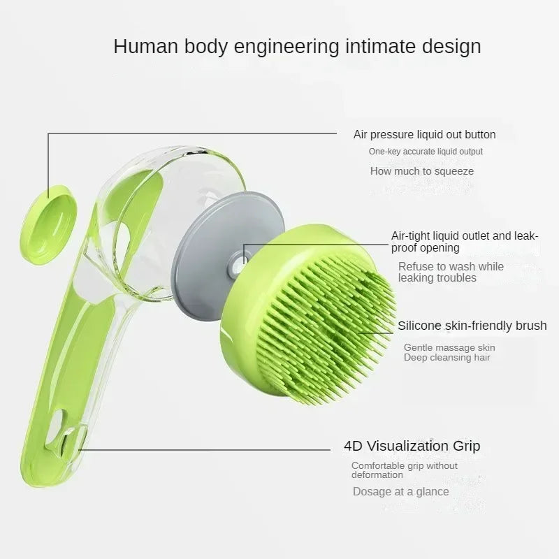 Pet Dog Bath Foaming Brush Cat Bath Brush,Puppy Shampoo Brushes Dog Shower Scrubber Massage Grooming Bathing Shower Tool