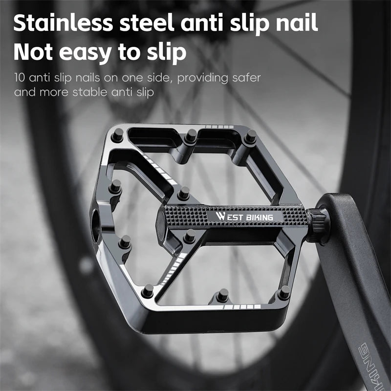 NEW Bicycle Pedals Sealed DU Bearing Nonslip Pedal Mountain Road Bike Cycling Alloy MTB Pedal Bicycle Accessories