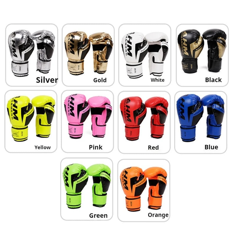 Universal Thick Boxing Gloves 6 8 10 12 14oz for MMA Adult Men Women Sanda Muay Thai Leather Sandbags Training Glove