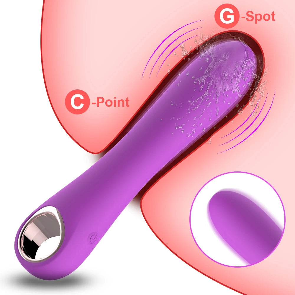 10 Speeds Powerful G-Spot Vibrator for Women Soft Silicone Dildo Vagina Clitoris Stimulator Vibrator Female Sex Toys for Adults