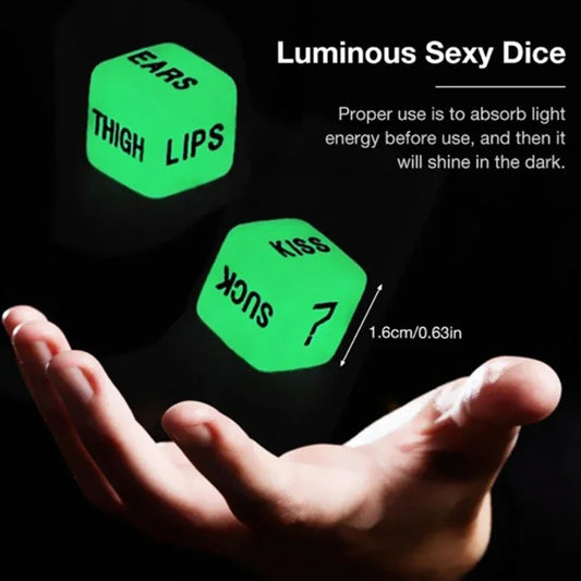 Couple Game Sex Glow in the Dark Party Toys for Adults Fun Glow-in-the-dark Love Dice Valentine's Day Present Games Cool Novelty