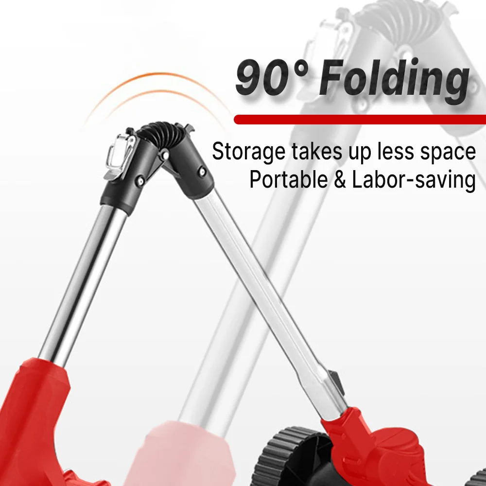 Foldable Power Lawn Mower, 180° Foldable, Easy to Store, with Mowing Wheel/Blade, One Battery and One Charger, Garden Power Tool