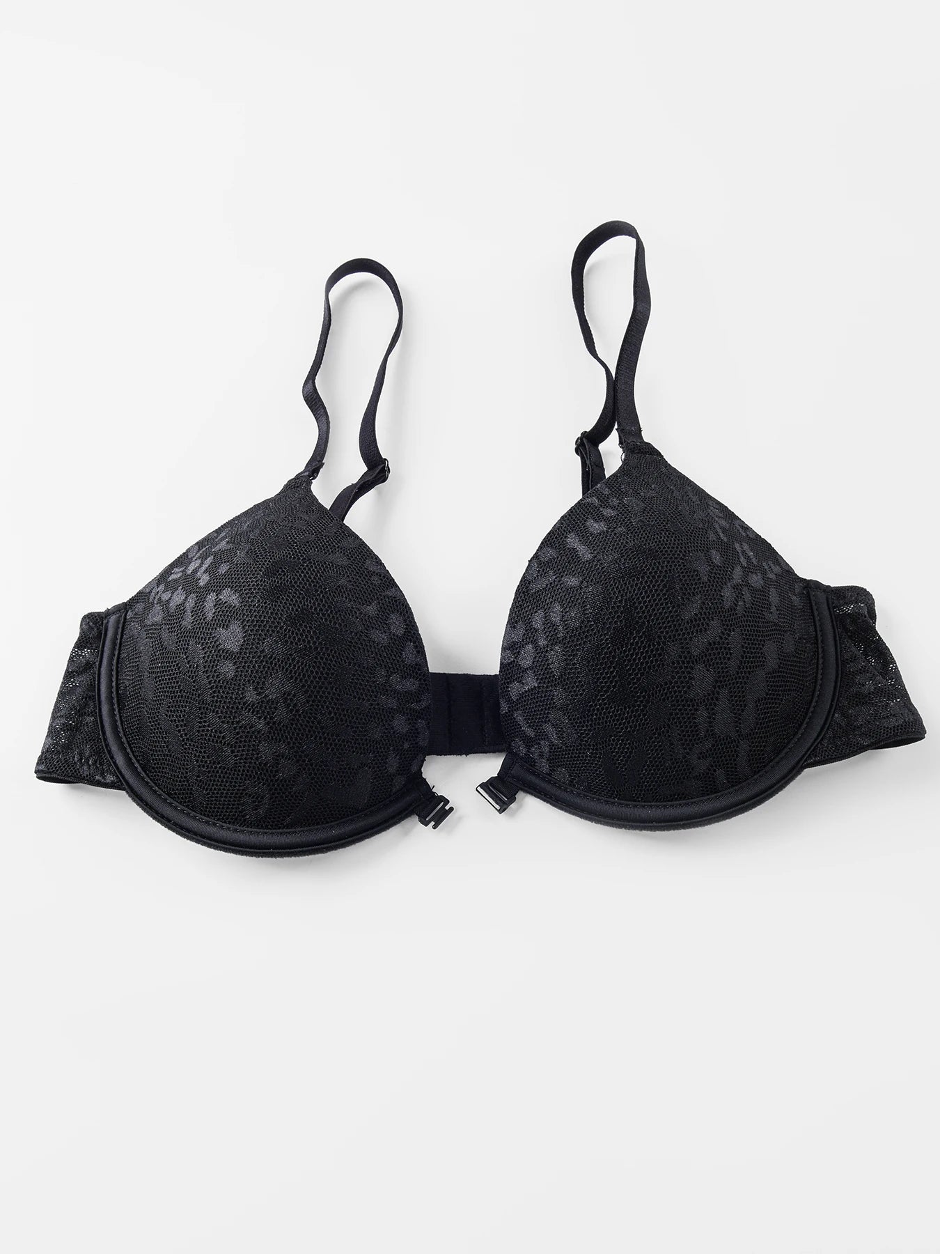 NEW White/Black/Beige Color Women's Sexy Front Closure Push Up Bra Seamless Smooth Bra with Underwire Makes Chest Look Smaller Lingerie Women Underwear