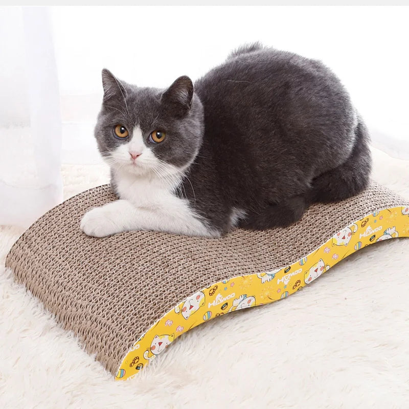 Cat Toys Cat Scraper Sharpening Claw Cardboard Corrugated Board Scratch-Resistant Cat Scratch Board Cat Toy Sofa Cushion Bed