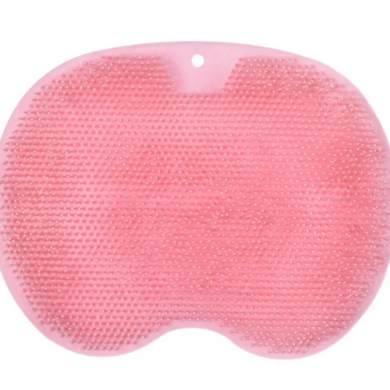NEW Arrivals 5 Colors Lazy Person Back Scrubbing Bath Brush Silicone Massage Foot Cleaning Wall Mounted Back Rubbing Brush Bathroom Accessories