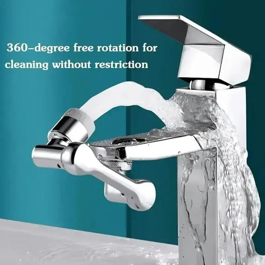 2 PCS Set Swivel Faucet Extender, ABS Robotic Arm, Single Mode,1080° Rotating Universal Faucet Extension, Swivel Faucet For Bathroom Kitchen Sink Washing Accessories