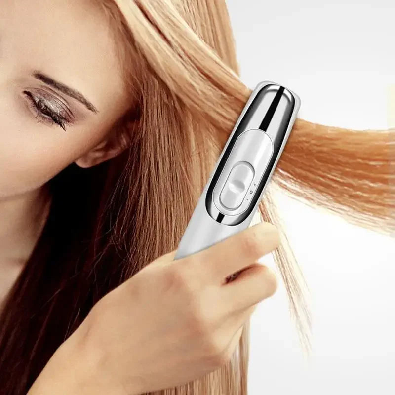 2 in1 Electric Hair Straightening Massage Comb Vibration LED Red Light Therapy Scalp Brush Hair Growth Accessories Body Massage Head Pain Relief Hair Care Health Care Supplies