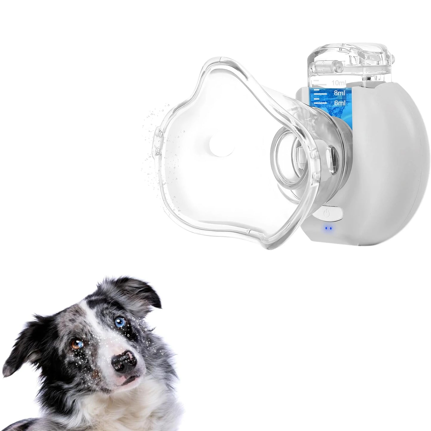 NEW Pet Cat and Dog Wireless Automatic Cool Mist Nebulizer Animal Inhalation Device Pet Supplies Asthma Pneumonia Bronchitis Therapy Breath Support Inhaler Pets Health Care Products