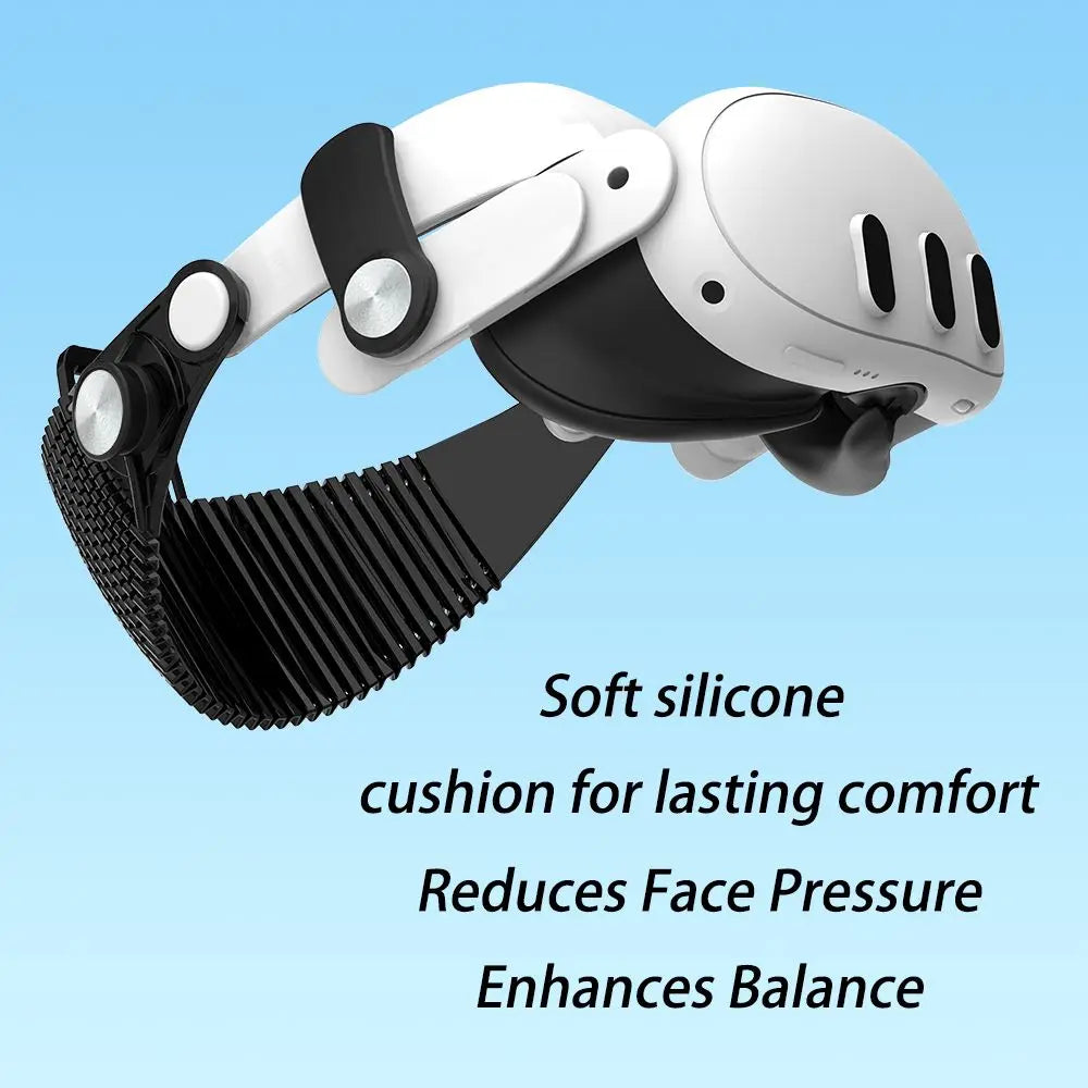 META Quest Premium Adjustable VR Headbands Breathable Ergonomic Fixed Support Strap Reduced Pressure Stable Head Strap Gaming Electronic Supplies