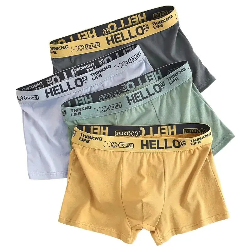 12 Pieces Plus Size Mens Underwear Men Cotton Underpants Male Pure Men Panties Shorts Breathable Boxer Shorts Comfortable Soft