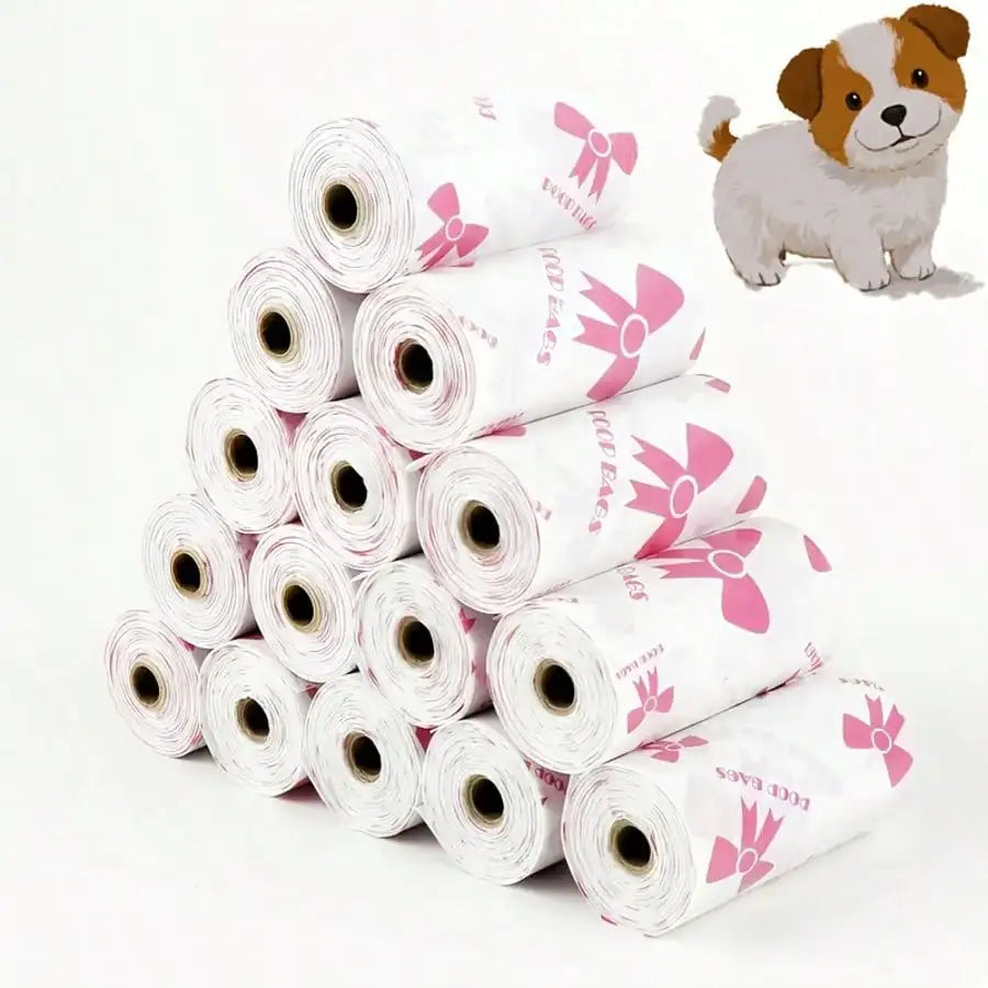 NEW Design 6/10 Rolls Set 180 Count Super Thick Dog Poop Bags, Leak-Proof Polyethylene Suitable For Cats & Dogs, Outdoor Pet Cleaning Supplies