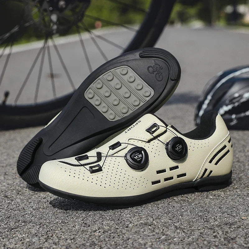 NEW Arrivals 3 Colors Women Men Cycling Bike Unisex Racing Road + Mountain Professional Sneakers Bicycle Speed Cleats MTB Road Fashion Biking Sport Professional Rubber Flat Dirt