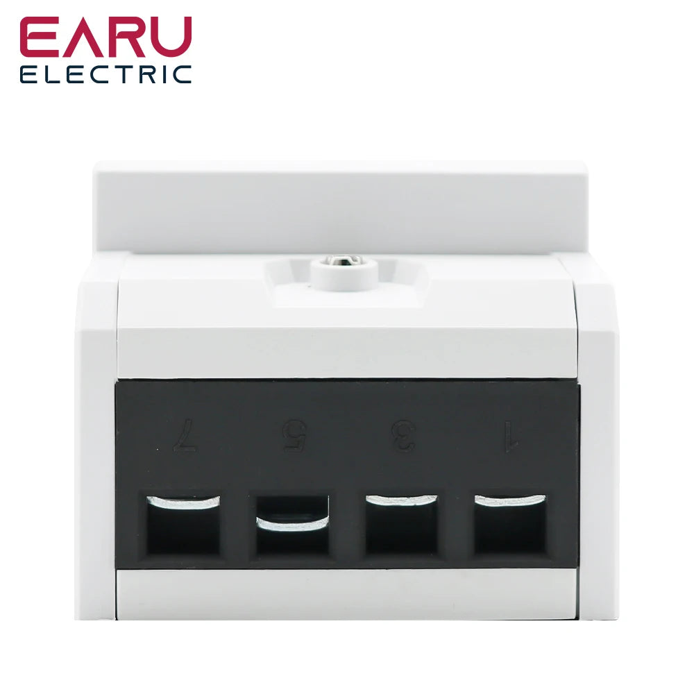 NEW Arrivals Din Rail AC 230 220V 3 Phase 4 Wire Energy Meter Power Consumption Monitor kWh Meter Wattmeter Bi Volt 100A 50/60Hz LCD Backlight