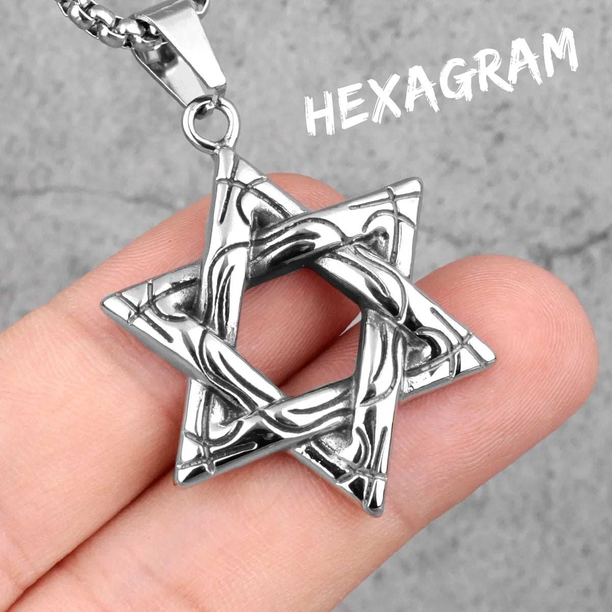 38 Types Illuminati's Masonic Hexagram Salomon Star of David Masonic Stainless Steel Men Necklaces Pendant Chain Punk New in For Women Fashion Secret Society Jewelry Gifts