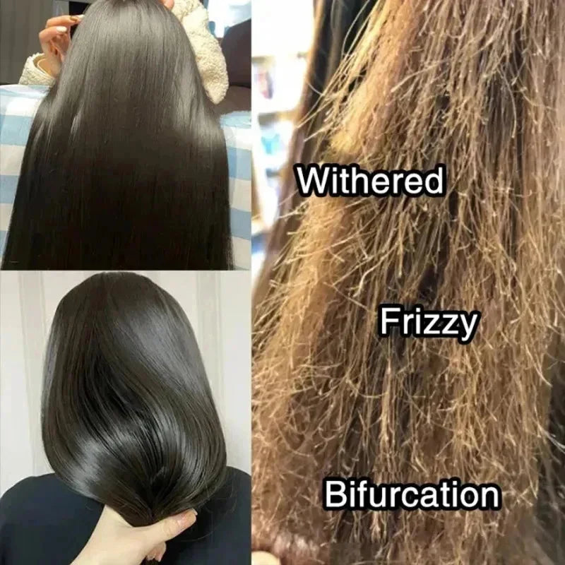 Magical Korean Keratin Hair Mask 5 Seconds Repair Damaged Frizzy Hair Soft Smooth Shiny Nutrition Deep Moisturize Nourishing Hair Care