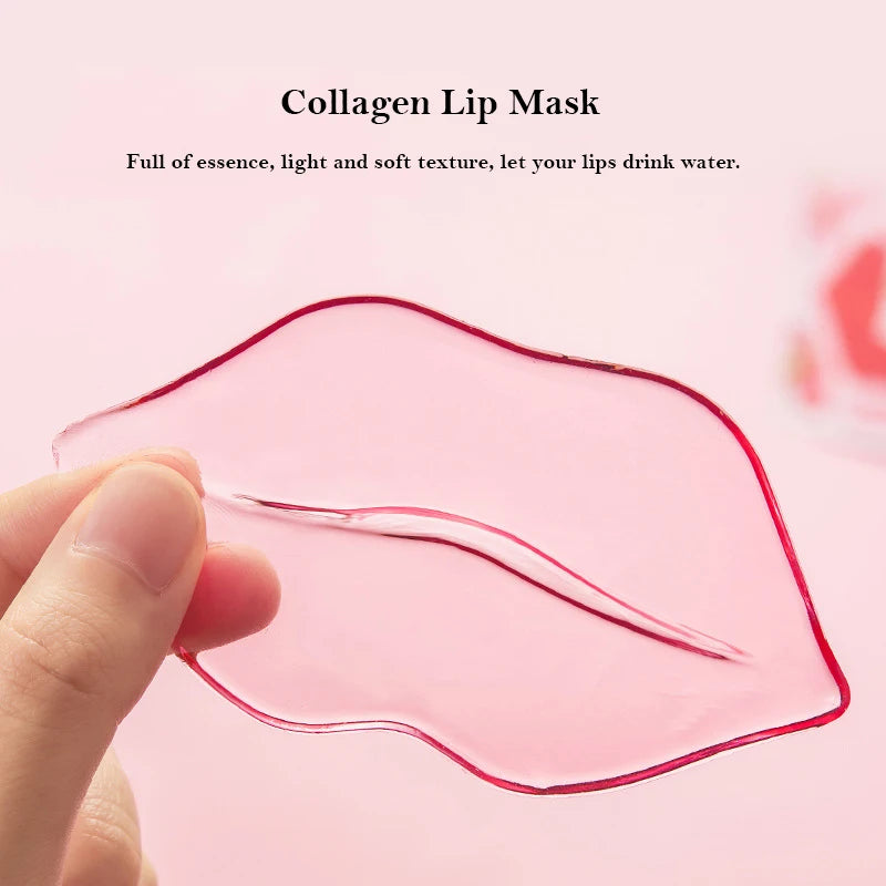 NEW Arrivals 10pcs/lot Korean Lip Mask Honey/Aloe/Honey Peach Collagen Nourishing Lip Mask  Moisturizing Fruits Essence Firming Anti Wrinkle Lip Patch Korean Skin Care Products