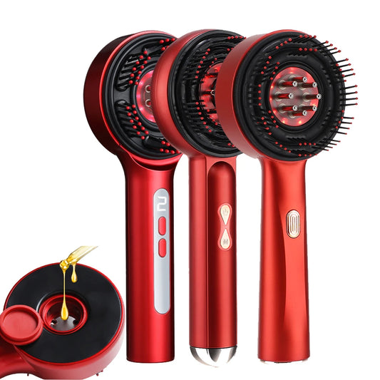 NEW Electric Scalp Massage Comb Scalp Oil Applicator Hair Care Red Light  Head Massager for Hairline Growth Anti-Hair Loss Hairbrush
