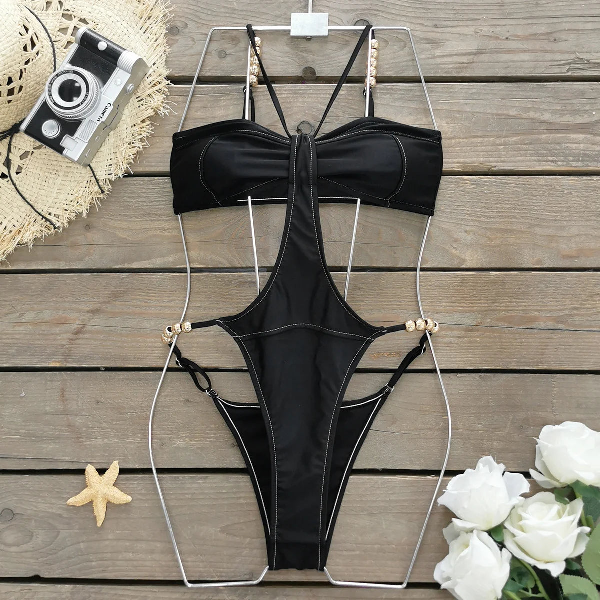 NEW Arrivals 3 Colors Sexy Swimsuit One Piece Swimwear High Cut Women Belt Slimming Bodysuit Print Female Monokini Trajes De Baño Mujer Girls Ladies Beach Wear