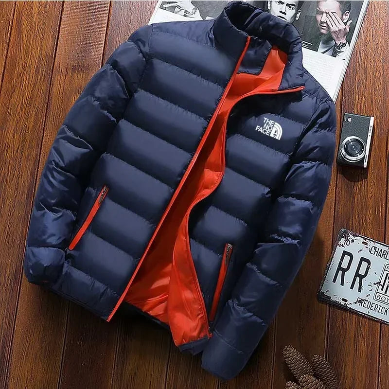 NEW Arrivals M-5XL 9 Colors Men's Cotton Padded Jacket Thick Warm Parka Coats Casual Monochrome Windbreaker Stand Collar Outwear Male Winter Warm Snow Outerwear Men Casual Sports Fashion Apparel Supplies