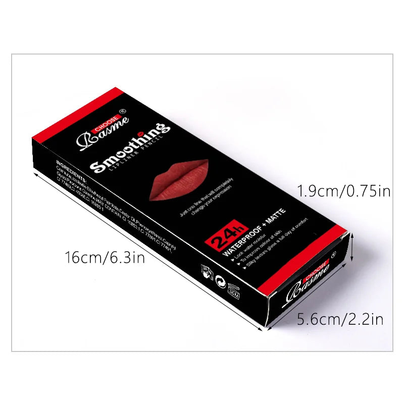 NEW Arrivals 12 PCS Set Long-Lasting Lipstick  Korean Set with Professional Lip Liner Pencil and Matte Lip Gloss for Women Cosmetic Accessories