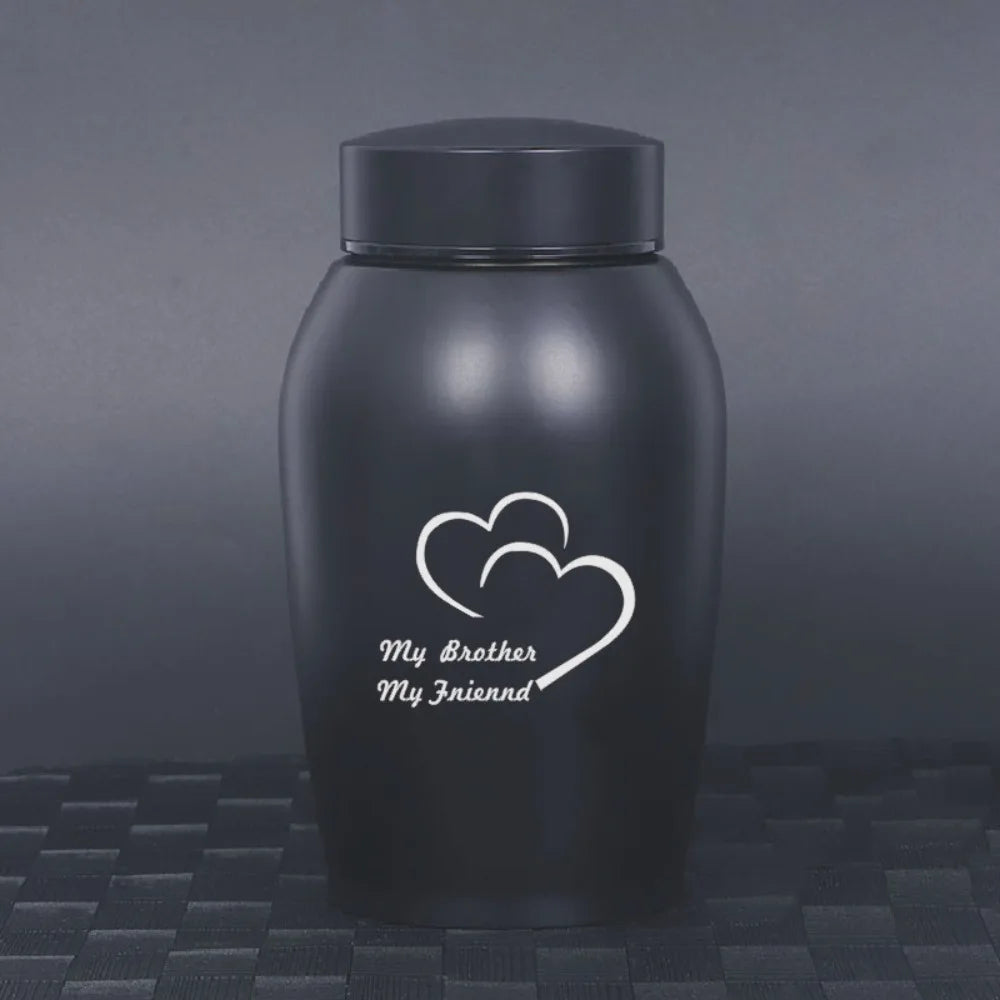 20 Styles Pets Last Farewell Columbarium Stainless Steel Pet Ashes Urn Black Moisture-Proof Memorial Pet Urn Portable Pet Cremation Urn For Small Animals