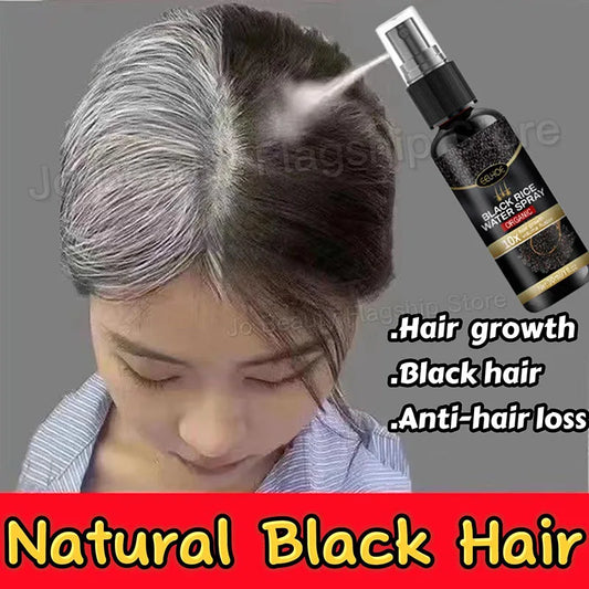 NEW Arrivals 5/10PCS Set Gray White Hair Treatment Serum Cover White Hair To Black Natural Color Repair Spray Anti Loss Hair Restore Healthy Hair Care Supplies