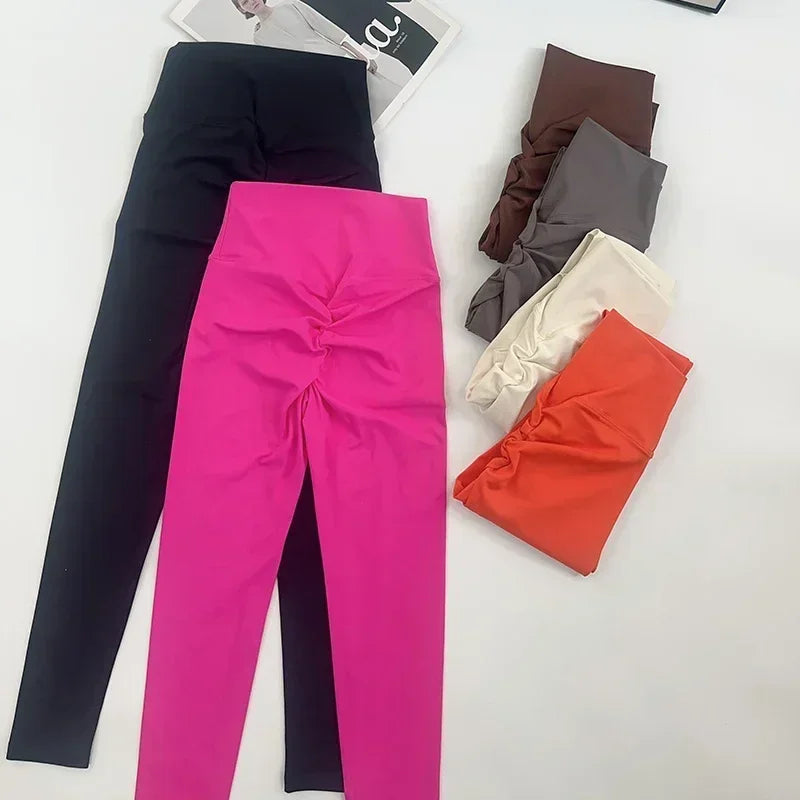 14 Colors Yoga Tight Leggings Women Fitness Gym Butt Lift Leggings Running Cycling Pants Breathable Sports Leggings High Waist Summer Workout Gym Clothing👖👖