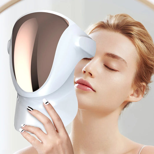 3 Colors Red Light Therapy Wireless Smart Touch Neck Mask PDT LED Face Mask Beauty Accessories Skin Care Machine Supplies