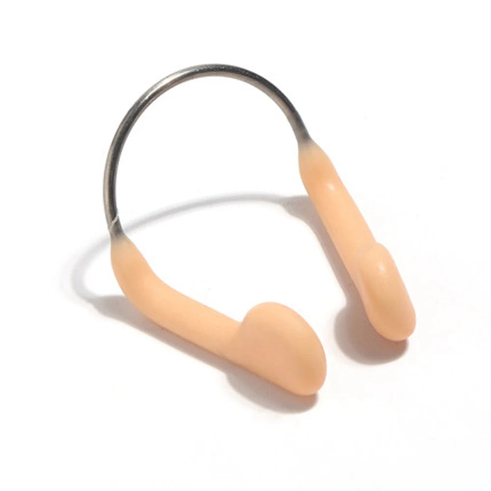 3 PCS Set S-M Size Durable No-Skid Soft Silicone Steel Wire Nose Clip for Women Men Swimming Diving Water Sports Set Swimming Nose Clip