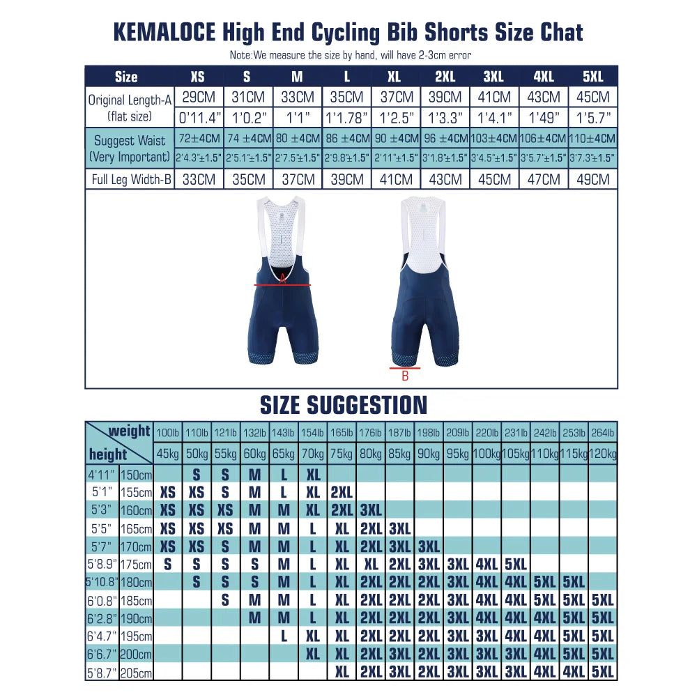 Cycling Shorts Blue&Grey&Green&Red 5D Gel Pad Bike Bib Shorts Reflective Breathable Mens Bike Knicker With Rear Pockets