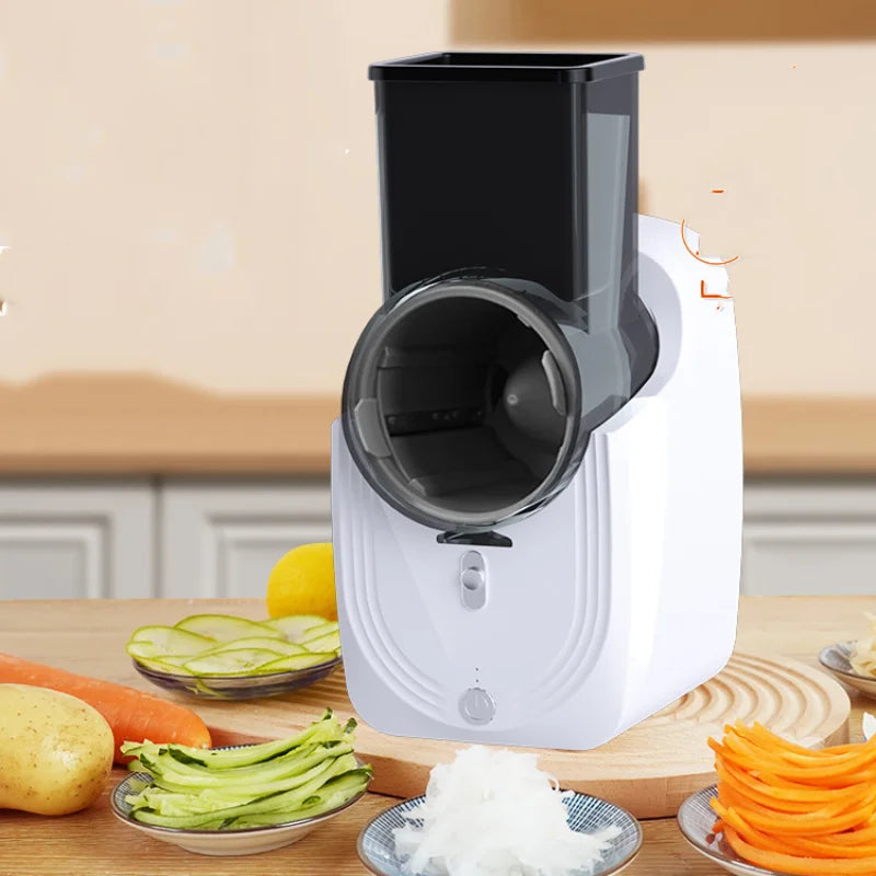 NEW Arrivals Multi-function Vegetable Cutter Grinder 1PC Household Kitchen Electric Vegetable Cutter Vegetable Slicer Shredder Automatic Machine Home Cooking Supplies