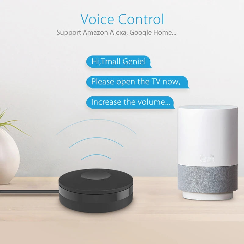Professional APP Control TUYA Wi-Fi IR RF Smart Universal Remote Control Voice Activated Controller for Alexa Google Home AC TV Appliances