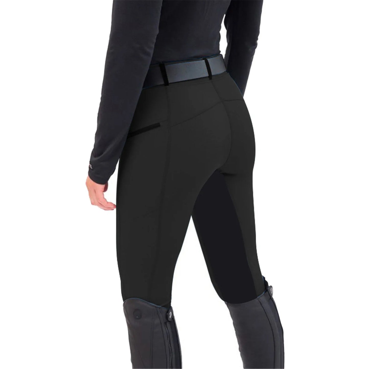 New Arrivals S-2XL UK Size 5 Colors Fashionable Jodhpurs and Casual Equestrian Pants with Slim Fit Silicone Anti-Slip and Elastic Splicing, Horse Riding Pants Leggings Equestrian Fashion Apparel Supplies