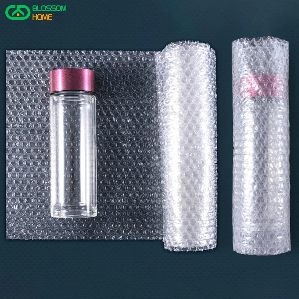 NEW Arrivals 10M Packaging Bubble Film Roll Shockproof Foam Roll Bag Paper Packing Double Layer Fragile Pressure Relief Transport Buffer Filling