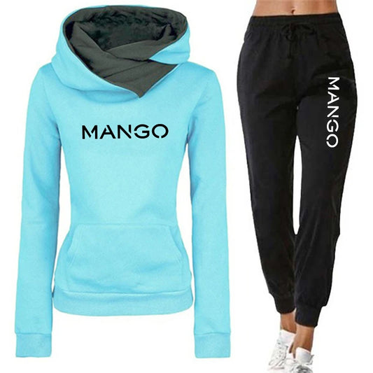 NEW 2PCS Set S-3XL UK Plus Size 5 Colors Women's Hoody Tracksuit Set Autumn Winter Daily Casual Sporty Jogging Suit Hoodie Sweatpants Ladies Home Outdoor Running Hiking Fitness Outfits