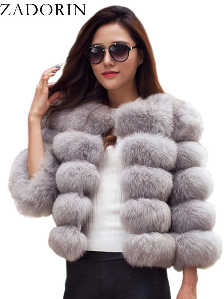 Low-Price Sales are Limited NEW Arrivals Luxury S-5XL 8 Colors Mink Coats Autumn Winter Fluffy Black Faux Fur Coat Women Thick Winter Warm Snow Outwear Evening Nightclub Party Faux Fur Jackets Ladies Girls Luxury Fashion Clot