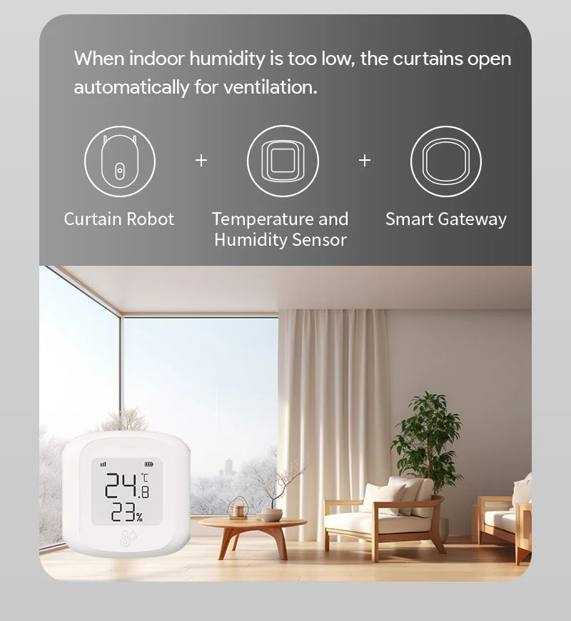 Robot Curtain Motor with Hooks Bluetooth/Zigbee APP Control Smart Device Drapes Curtain Pusher Robot TUYA Rail Curtain Robot Support Voice Control Home Smart Life Devices