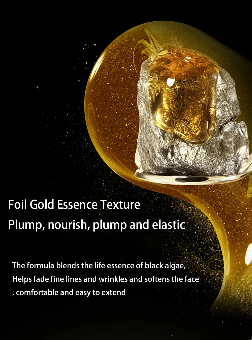 Korean Natural SEAWEED Gold Foil Face Cream Moisturizing Anti-Aging Firming Skin Oil Control Firming Day Cream For Women  Face Skin Care Cream Korean Beauty Salon Products