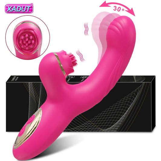 Powerful Vibrator for Women Clitoris Stimulator Clit Sucker Licking G Spot  Dildo Finger Wiggling Female Sex Toy Adults Goods