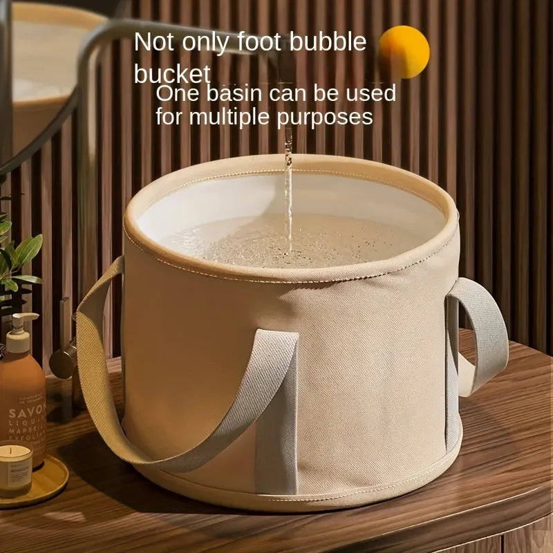 Foldable Portable Folding Foot Soak Bath Tub with Heat Preservation - Multifunctional Deep Basin, Foot Spa Massage  Bucket