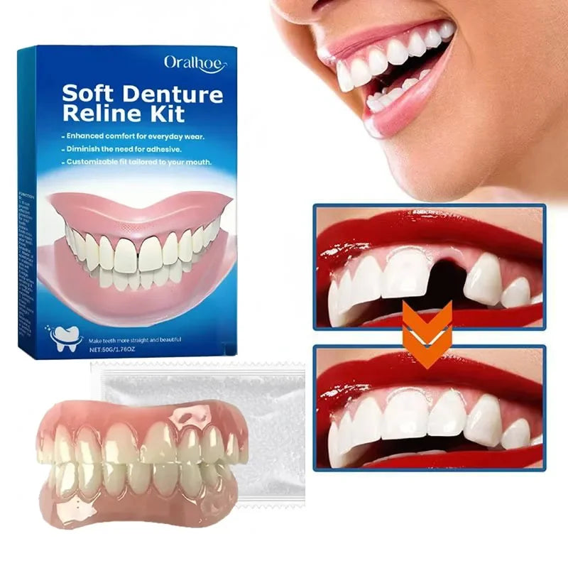 1-3-5-10-22 PCS Set Silicone Denture Kit, Soup Pack, igh and Low Level Kit, Easy to Use, Dental Care Tools Set