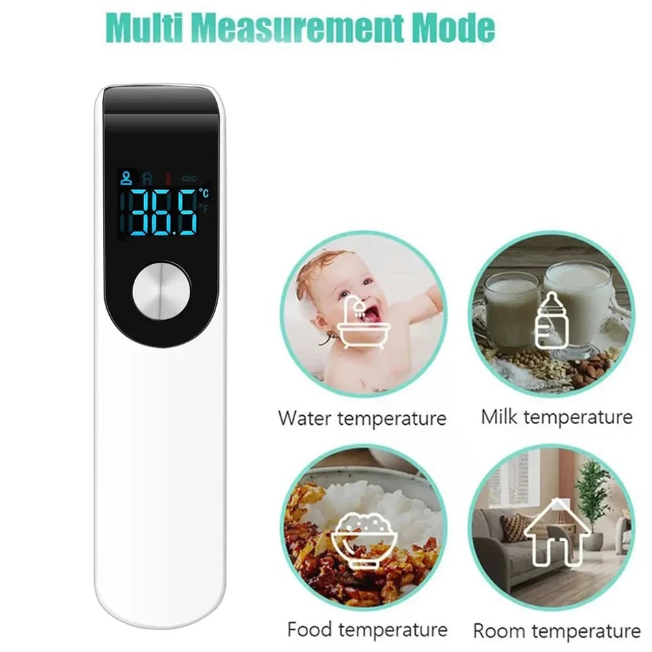 NEW Upgraded Black/White Color Celsius Display Digital Infrared Thermometer Highly Sensitive Non-Contact Medical Temperature Measuring Gun Hygrometer Health Care Accessories