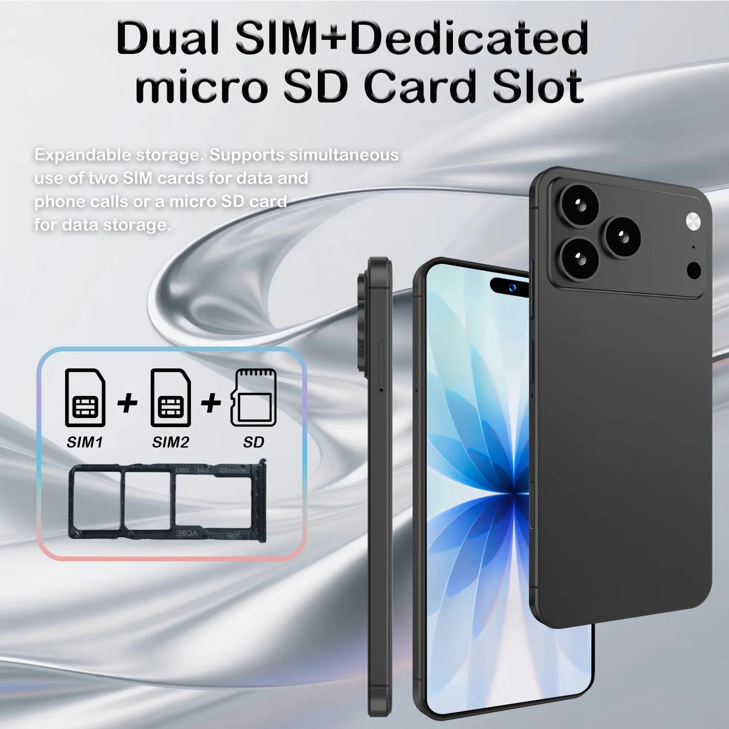 Just Arrived High Quality i17 Pro-Max Pro Original Intelligent 16G-22G 1T-2T 4G 5G Dual Card Dual Standby System Global Version 8000mAh Battery