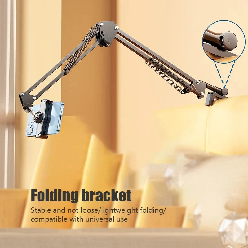 Heavy Mechanical Arm Tablet Phone Holder 360 Flexible Bed Stand For iPhone iPad Xiaomi Tablet Support Desktop Cantilever Bracket